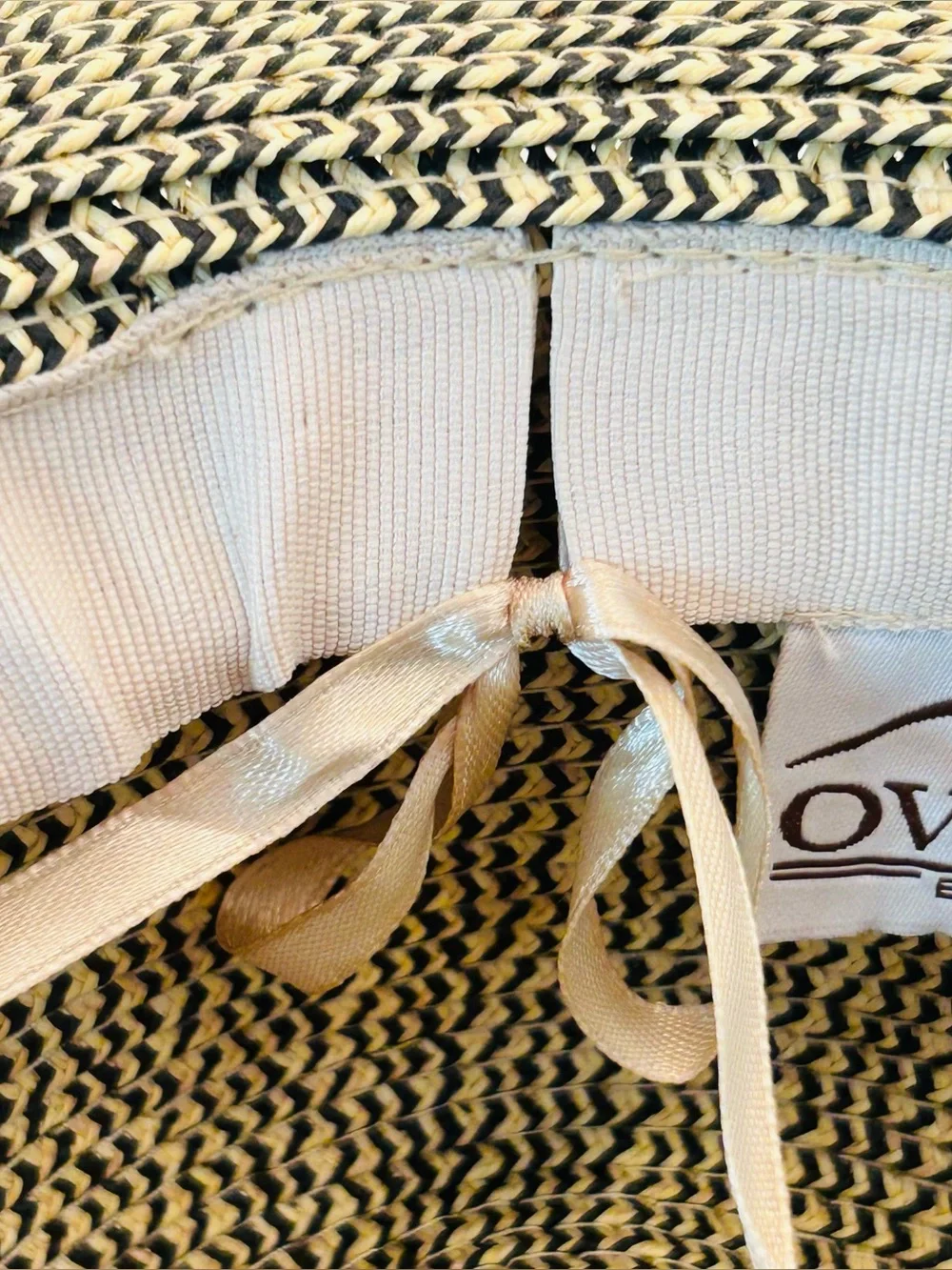 Overland one size adjustable straw, sun hat